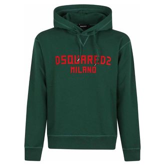 Dsquared2 Milano Logo Cool Fit Groene Hoodie