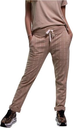 Juvia Broek - Dames - Skinny broeken - Beige - XS - Katoen - Broeken