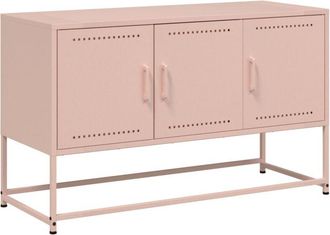 vidaXL Tv Cabinet Pink 100.5x39x60.5 cm Steel Vidaxl