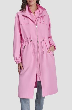 DKNY 1989 Logo Walker Anorak in Bright Peony at Nordstrom, Size X-Large