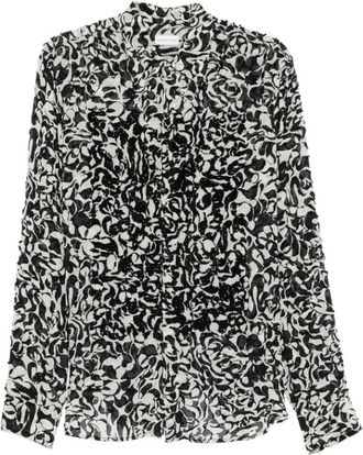 Dries Van Noten Shirt met Paillettenpatroon - Heren - Overhemden - Veelkleurig - XL - Pailletten - Overhemden