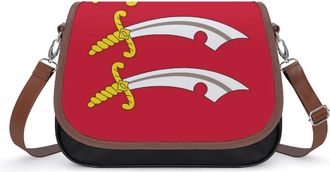 Generic Flag of Essexs Small Womens Crossbody Bags Shoulder Handbag with Adjustable Strap for Travel