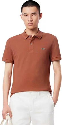 Lacoste Heren L.12.12 Pique Slim Poloshirt (Rood)
