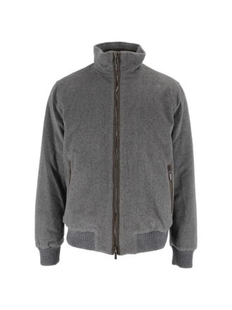 PESERICO Structured High Collar Zip Outerwear Jacket