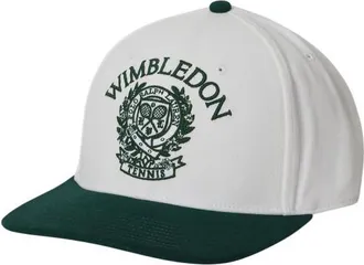 Ralph Lauren White Wimbledon Logo Textured Baseball Hat