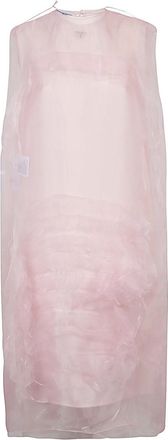 Prada Pink Voile tec mini dress