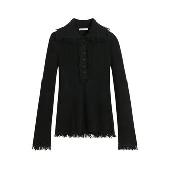 By Malene Birger Dames, Truien, Zwart, Maat: S Wol