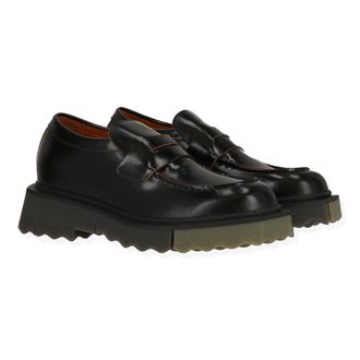 Off-white Off White Mens Black/Green Loafer