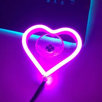 OEM Iluminaci&oacute;n Ambiental Interior Luces Led Ne&oacute;n Ventanas Coraz&oacute;n D&iacute;a Iluminaci&oacute;n Ambiental Led: &Uacute;nicos Interior Expresan Tu Personalidad (rosa)