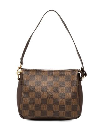 Louis Vuitton 2004 Damier Ebene Trousse Pochette handbag - women - Fabric/Calf Leather - One Size - Brown