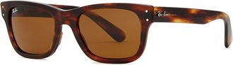 Ray-Ban Burbank Tortoiseshell Wayfarer Sunglasses - Dark Brown - One Size