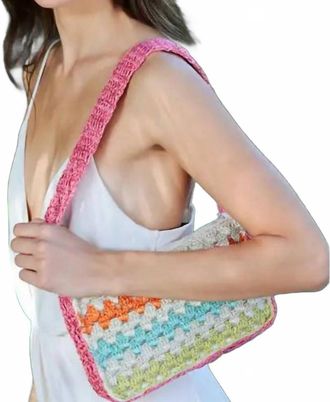 Shiraleah Luna Crochet Shoulder Bag In Multi
