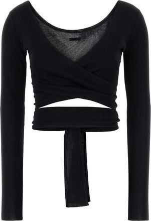 Ferragamo Womens Black Viscose Cardigan - Size X-Small