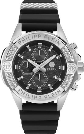 Philipp Plein The $kull Chrono Mens Black Watch PWWFA0125 Silicone - One Size