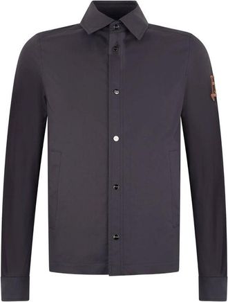 Herno Blue Cotton Shell Mens Jacket