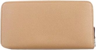 Herm&egrave;s Portafoglio lungo Azap Epsom Pre-owned - - Pre-owned - Donna - Beige - ONE SIZE