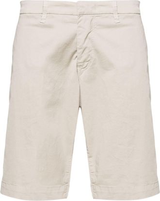 Fay logo-patch bermuda shorts - men - Elastane/Cotton - 31 - Neutrals