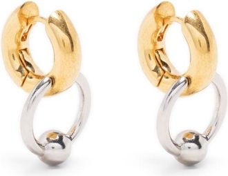 Panconesi charm-detail huggies hoops - women - Metal - One Size - Silver