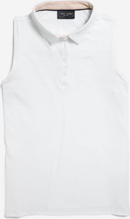 Cole Haan Womens Spin Sleeveless Shirt - White Size Medium