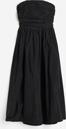 H&M Bandeau-Kleid - Schwarz