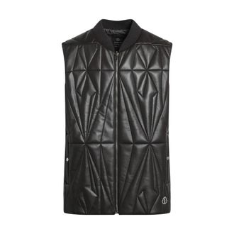 Rick Owens Geocamo Flight Vest - Heren - Bodywarmers - Zwart - L - Katoen - Jassen