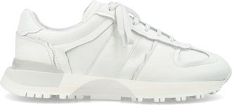 Maison Margiela White Lace Up Sneakers