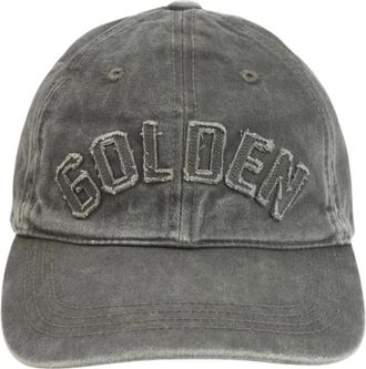Golden Goose Baseballpet met logo - Dames - Petten - Groen - ONE Size - Accessoires