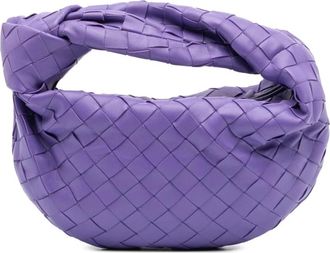 Bottega Veneta Pre-owned Handbags, female, Purple, Size: ONE SIZE Pre-owned Top Handle Bag