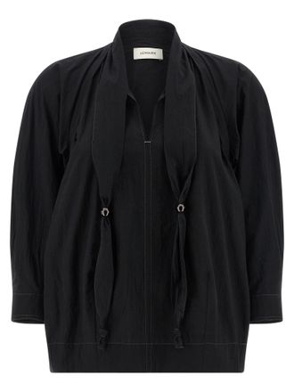 Christophe Lemaire Black Cotton Womens Blouse