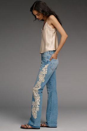 Mother Chomp Heel High-Rise Flare Jeans
