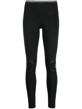 adidas by Stella McCartney high waist leggings - women - Spandex/Elastane/Recycled Polyester - 2XS - Black