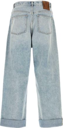 Valentino Garavani Mens Denim Jeans - Light Grey Cotton - Size 34 (Waist)