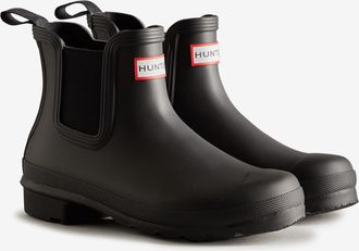 Hunter Gummistiefel HUNTER ORIGINAL CHELSEA BOOT, Damen, Gr. 40/41, schwarz, Synthetik, Schuhe Gummistiefel, wasserdicht