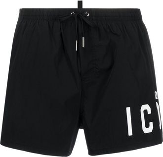 Dsquared2 Icon swim shorts - men - Polyamide/Spandex/Elastane - 50 - Black