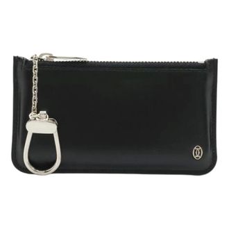 Cartier Pre-owned Bags, female, Black, Size: ONE SIZE Pre-owned Pasha Leather Coin Case