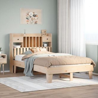 vidaXL Vidaxl - Estructura De Cama Sin Colch&oacute;n Madera Maciza De Pino 135x190 Cm