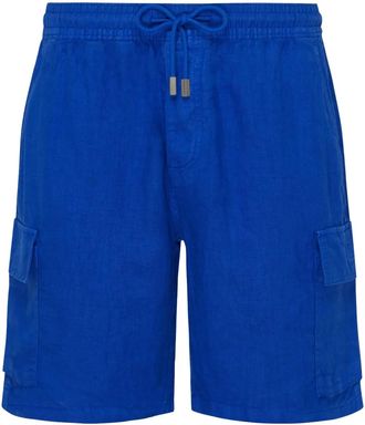 Vilebrequin Bermuda in lino - Blu