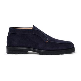 Santoni Bota Desert de Ante - Shoes - Hombre - Azul - 42 1/2 EU