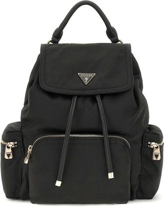 Guess Eco Gemma Rugzak - Dames - Tassen - Zwart - Maat: ONE Size Nylon