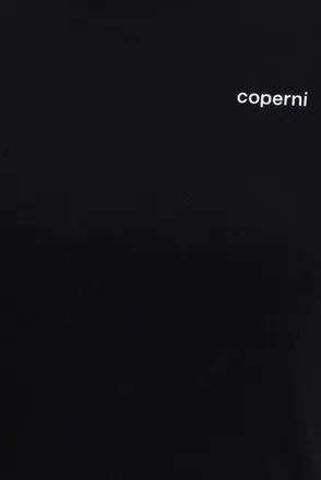 Coperni Womens T-Shirt Baby Tee Black-White Cotton T-Shirts & Jerseys Black/white