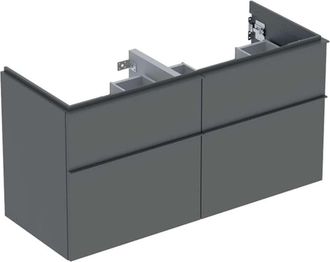 Keramag Keramag - Geberit Icon Mueble Bajo Lavabo Para Lavabo Doble, 4 Cajones