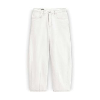 OPUS Dames, Jeans, Beige, Maat: 2XL