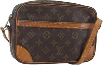 Louis Vuitton Pre-owned Canvas Cross Body Tas - Dames - Vintage Schoudertas - Bruin - ONE Size - Vintage