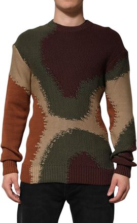 Dolce & Gabbana Multikleur Katoenen Abstract Heren Trui