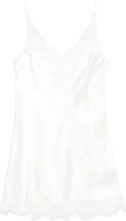 Carine Gilson Abito con dettagli in pizzo - Bianco