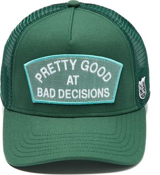 Cult of Individuality MESH TRUCKER HAT GOOD AT BAD DECISIONS