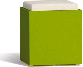 Monacis Puf Comfy Cuadrado Verde En Pol&iacute;mero Monacis - Cm 40x40x47,5 H