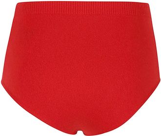 Ferragamo Womens Cashmere Knitted Coulottes - Red - Size X-Small