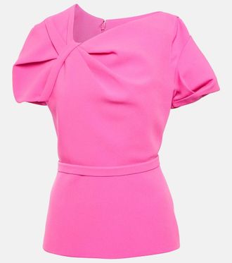 SAFiYAA Top in cr&ecirc;pe con peplum