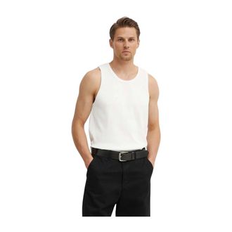 Won Hundred Mouwloze Tanktop - Heren - Tops - Wit - Maat: S Katoen